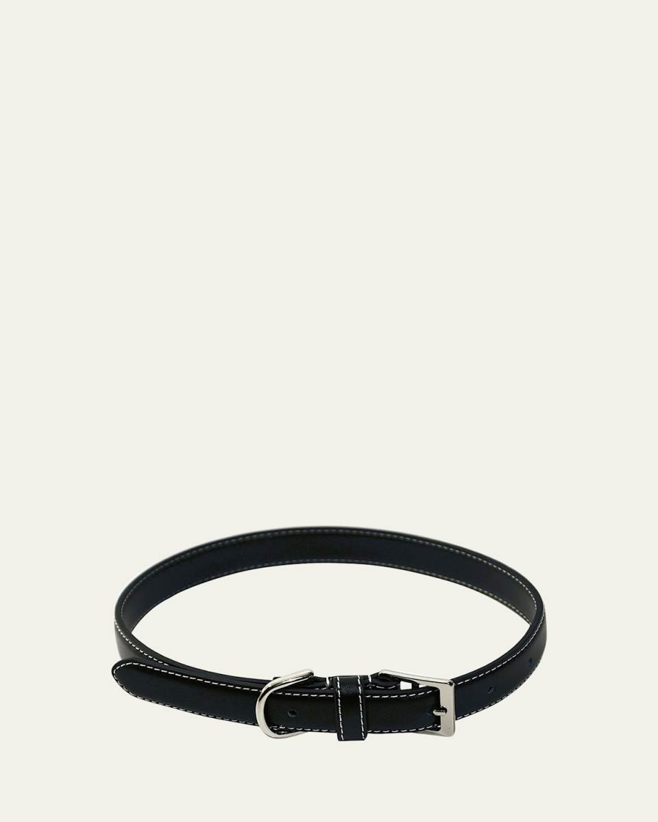 Personalized Leather Medium Dog Collar